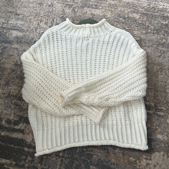 White Knit Sweater - Picture 3 of 4